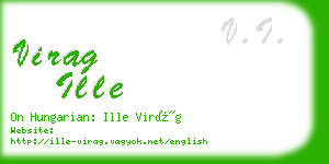 virag ille business card